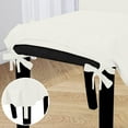 thumbnail image 6 of Dining Chair Covers Stretch Parsons Chair Slipcover with Skirt Chair Covers for Dining Room Restaurant Banquet (6 PCS, Cream), 6 of 15