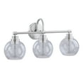 thumbnail image 3 of Aspen Creative 62315, 3-Light Bathroom Vanity, 24" Wide, Transitional Design, Brushed Nickel Finish, 3 of 8