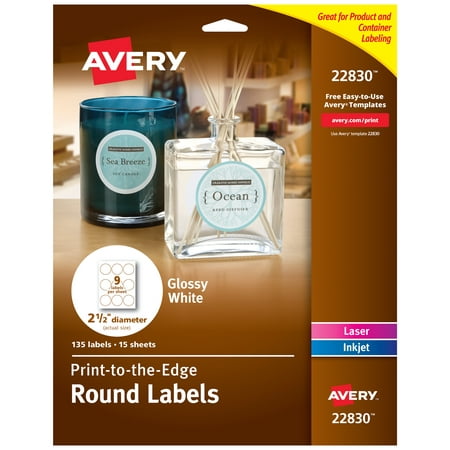Avery Circle Labels, 2.5