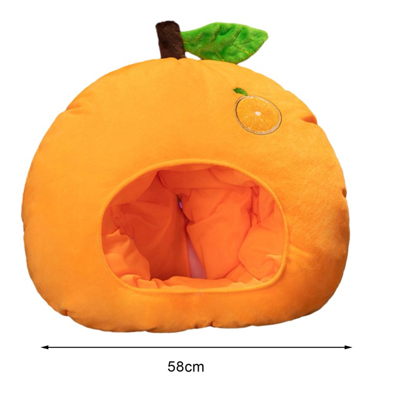 2 Cute Plush Emoji Baseball Cap - Bright Orange. Adjustable Fuzzy Smiley Face Emoji Hat Ball Cap Orange Adjustable Adult  main image 3