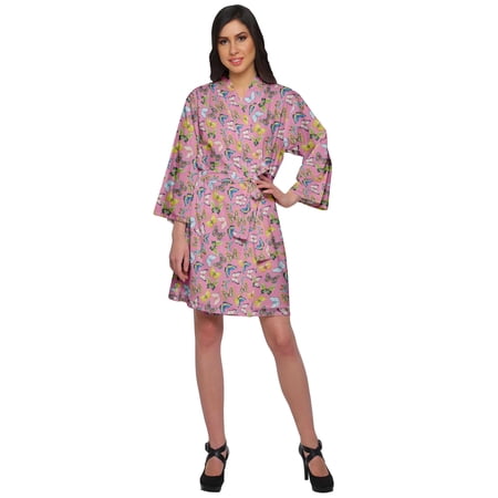 Moomaya Short Kimono Robes For Women Kimono Cotton Robes For Women Plus Size