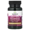 thumbnail image 1 of Swanson Suplemento Alimenticio de Vitaminas D3 y K2 con Estroncio 1,000 UI (25 mcg) en Cápsulas Blandas, 60 Unidades, 1 of 1