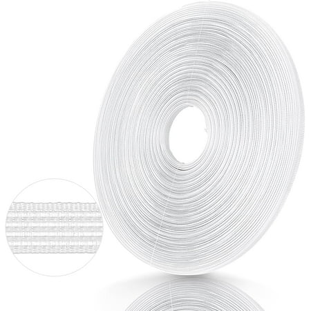 SereneNest Polyester Boning for Sewing  50 Yard 6 mm Wide High Density Polyester Boning for Sewing Garment Accessories Bra Boning Tool for Corsets Bridal Gowns Evening Gowns Lingerie Hats(Wh