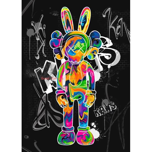 Pósteres de muñecos bonitos de dibujos animados, pintura en lienzo de oso de peluche de lujo, impresión HD, imágenes artísticas de pared modernas, decoración del hogar para habitación de niños