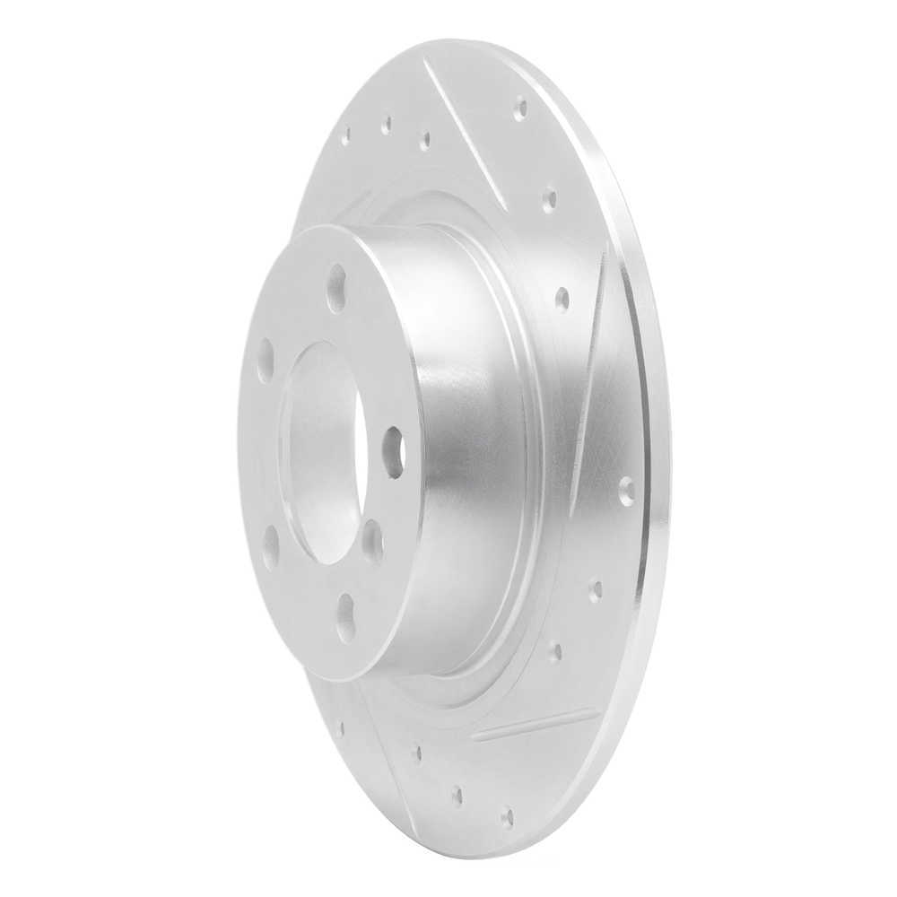 Dynamic Friction Company 631-32020R DFC Brake Rotor - Drilled And Slotted - Silver
