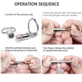 thumbnail image 4 of 4 Pack Quick Release Detachable Pull Apart Keychain, Silver Metal Key Chain with Double Key Ring, Snap Lock Keychain Holder, 4 of 7