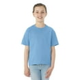 thumbnail image 1 of Jerzees Youth DRI-POWER Active Short Sleeve Crew T-Shirt, XS, Columbia Blue, 1 of 1