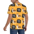 thumbnail image 2 of Lsque Corgi Pattern Mens Polo Golf Shirts Funny Graphics Shorts Sleeve Button Shirts Baseball T-shirt-Large, 2 of 7