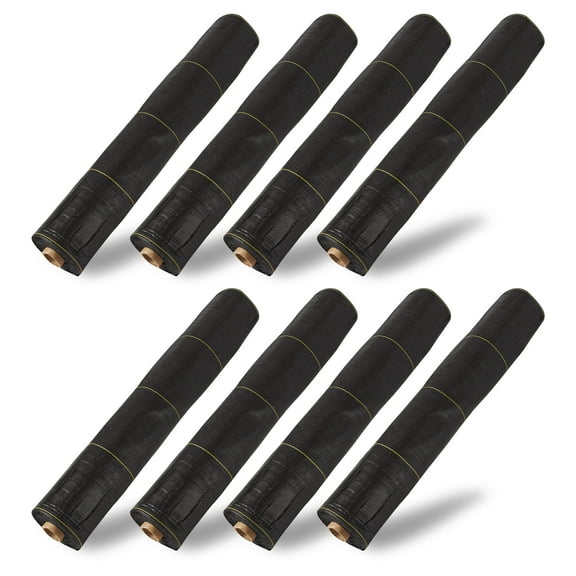 DeWitt 8-Pack Sunbelt Weed Barrier Fabric 3.2 oz, Heavy-Duty Ground Cover, 4 x 300 Feet