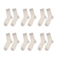 thumbnail image 1 of Calcetines de elásticos ultrafinos con encaje de para mujer, 6 pares caqui, 1 of 8