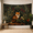B, variant on XaaKee Bedroom Tapestry, Rustic Poppy Fox Crest, Dense Vegetation Forest Fauna, High-Quality Polyester Large Wall Tapestry, 60x40Inch