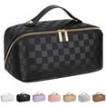 thumbnail image 1 of Bolsa cosmética de viaje ALEXTINA de gran capacidad impermeable negra, 1 of 8
