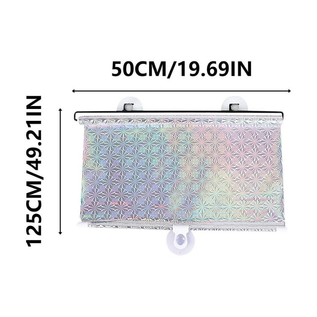 Chmadoxn Rideau de Douche, Pare-Soleil de Voiture Protection Solaire Isolation Thermique Rideaux Stores Enrouleurs Automatiques et Pare-Soleil de Fenêtre Automatiques Rétractables pour Usage Automobile Pare-Soleil Télescopique