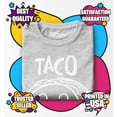 thumbnail image 3 of Shop4Ever Taco Bout Cute Toddler's Cotton T-Shirt 5T/6T Heather Grey, 3 of 6