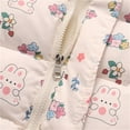 thumbnail image 5 of Lkhaha Essentials Girls Toddlers Jacket Cute Cartoon Dog Print Puffer Down Padded Baby Warm Thicken Lined Parka Casual Jackets Size 7-9 Years, 5 of 7