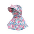 thumbnail image 4 of CSChome Chapeau de Soleil Floral avec Ventilateur Chapeau Extérieur avec Couverture Frontale Protection Visage Cou Réglable USB Rechargeable Électrique UV Pliable Écran Solaire, 4 of 7