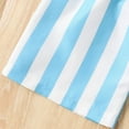thumbnail image 7 of Toddler Baby Girls Cute Summer Shorts Kids Striped Comfort Loose Elastic Waist Beach Shorts for Boys 1-8 Years, 7 of 7