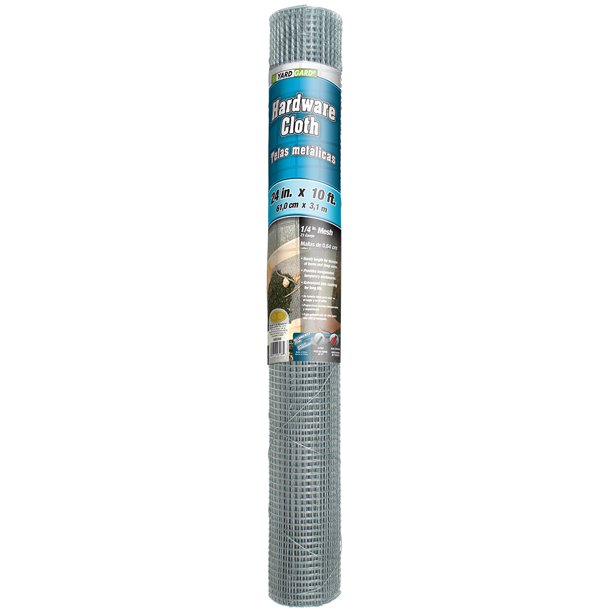 YARDGARD 24Inch by 10Foot 1/4Inch Mesh Hardware Cloth
