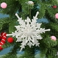 thumbnail image 4 of Cheapark 4.7 Inch Glittering Snowflake Christmas Ornaments - Small Pendant Decor For Tree And Window Holiday, 4 of 6