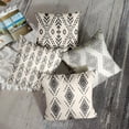 thumbnail image 2 of Throw Pillow Covers Home Decor Set of 4 Tribal Black White Tribal Boho Bohemian Ikat Black Pillow Cases Decorative 18 x 18 Inches Outdoor Cushion Couch Sofa Pillowcases, 2 of 6
