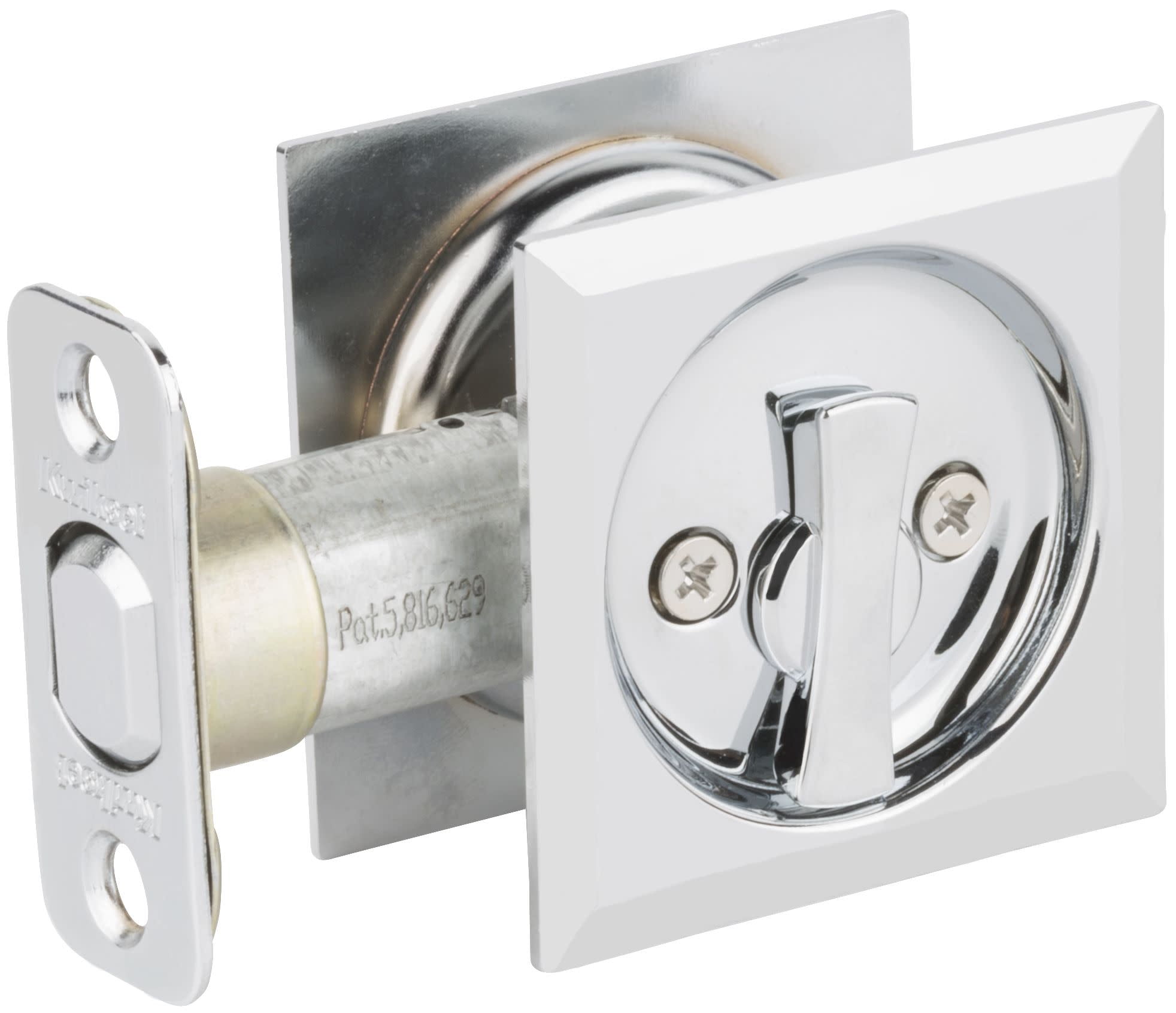 Kwikset 335Sqt Square Privacy Bed/Bath Pocket Door Lock