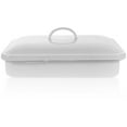 thumbnail image 3 of Enamel Bake Pan Multi-functional Roasting Baking Tray Dishwasher Enamel Food Plate, 3 of 8