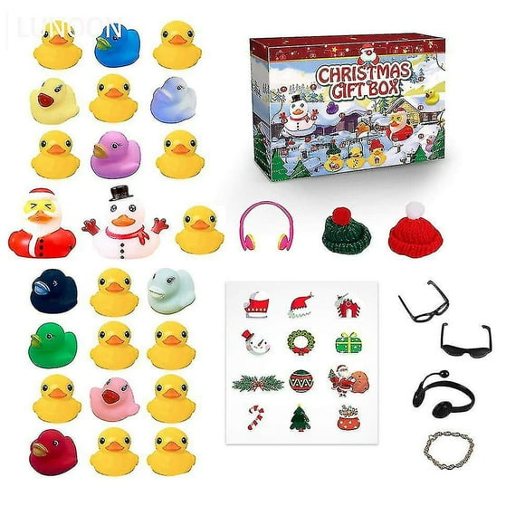 Christmas Rubber Duckies Toys Bath Rubber Duck Toys Cute Assorted For Kids Party Birthday Gift