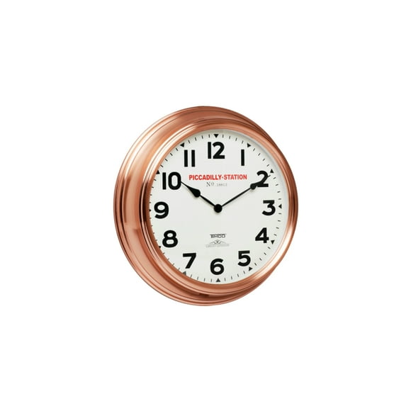Reloj de Pared Timco HYW121 Analógico Retro con Marco de Cobre