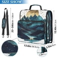 thumbnail image 2 of FORMRS Zipper Binder with Shoulder Strap 2-inch Ring 500 Sheet Capacity File Bag, Blue Mountains, 2 of 5