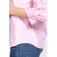 thumbnail image 5 of Women's Long sleeve button down stretch poplin shirt, 5 of 6