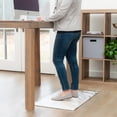 thumbnail image 6 of SoHome Cozy Living Modern Marble Runner Anti-Fatigue Kitchen Mat, Gold/White, 17.5"x55", 6 of 9