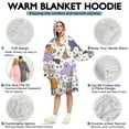 thumbnail image 5 of Wearable Oversized Blanket,Halloween Cute Trick or Treat Characters Wearable Blanket Hoodie for Adults,Cozy Hooded Blankets with Super Pockets,Super Warm Fuzzy Pullover for Women & Men, 5 of 6