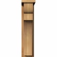 thumbnail image 2 of 6"W x 14"D x 26"H Yorktown Rough Sawn Corbel w/Backplate, Western Red Cedar, 2 of 9