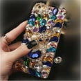 thumbnail image 5 of Case for Galaxy Z Fold 2,3D Handmade Luxury Sparkle Rhinestone Pumpkin Car Bear Flower Civet Cat Crystal Diamond Bling Glitter Phone Case for Samsung Galaxy Z Fold 2 5G,2020(Civet Blue), 5 of 7