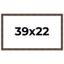 39x22 Frame Gold Real Wood Picture Frame Width 1.5 inches | Interior Frame Depth 0.5 inches |
