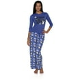 thumbnail image 1 of Just Chillin Womens Pajama Pants and Graphic Top Loungewear, Purple, Size: Large, 1 of 3
