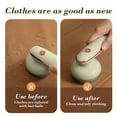 thumbnail image 6 of PureCasa Electric Lint Remover for Clothes Furniture Blanket, Portable Household Lint Ball Removers Defuzzer for Fuzz Pill Hair Household Fabric Shaver Depiller, USB Rechargeable, 1PC, Green, 6 of 7