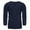 Navy, variant on Huuilaibazoo Muscularfit Shirts for Men Fashion Cotton Linen V Neck Long Sleeve Work Tshirt Casual Loose Solid Pullover Sweatshirt Outdoor