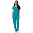 thumbnail image 4 of Adar Universal Scrubs For Women - Curved Glamour Scrub Top, 4 of 7