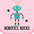 thumbnail image 4 of Inktastic Robotics Rocks Funny Robot Boys or Girls Baby Bib, 4 of 4