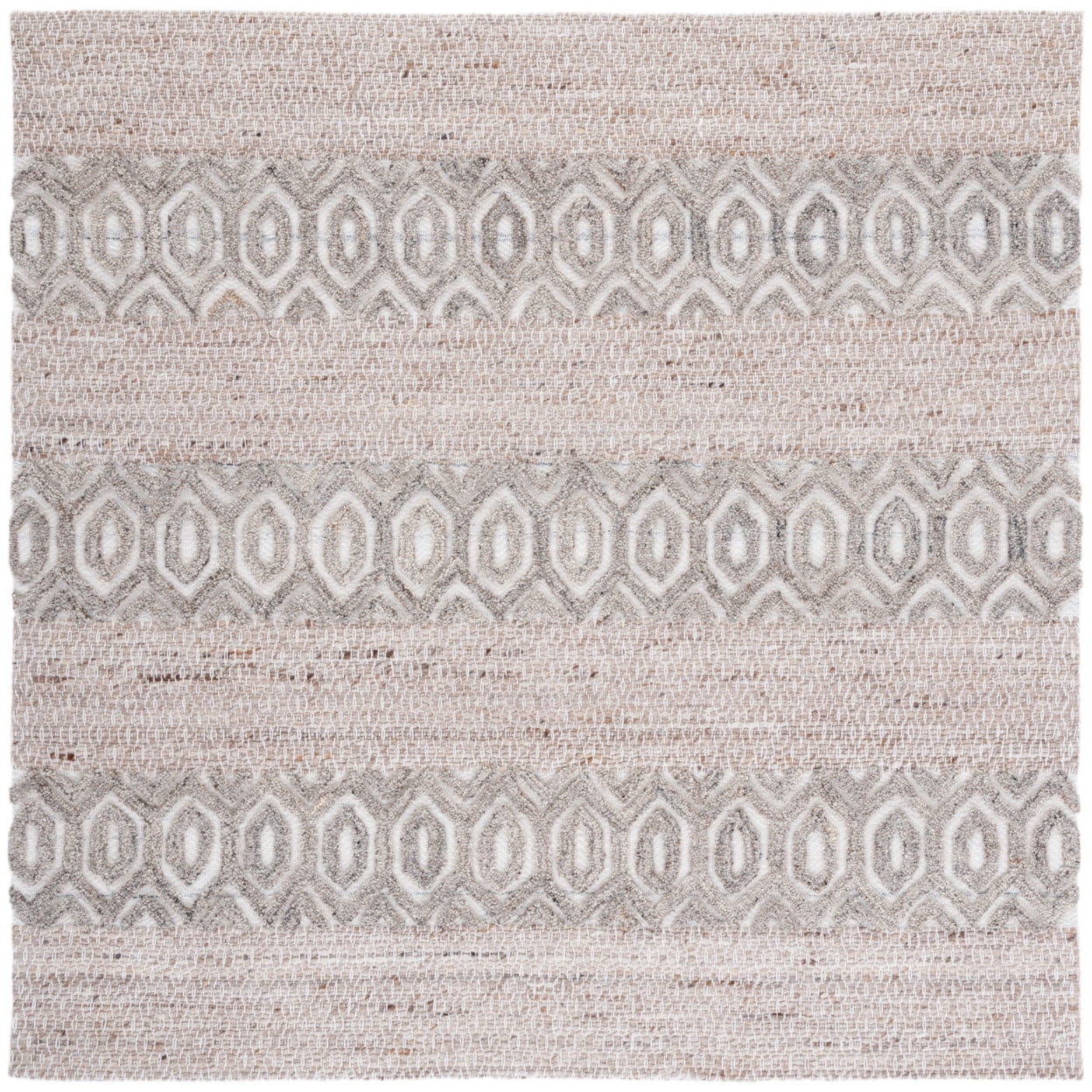 SAFAVIEH Natura Ernesto Geometric Area Rug, Beige/Ivory, 4' x 6'