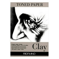 Fabriano Toned Paper Pad, 85 lb./120 gsm, 50 Sheets, 8.25" x 11.75", Clay