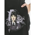 thumbnail image 4 of Wednesday Addams Women’s Graphic Print Joggers, Sizes XS-L, 4 of 5