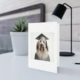 thumbnail image 5 of DistinctInk Greeting Card / Note Card - Bergamasco Sheepdog Graduation - PACK of 3, 5 of 7