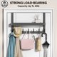thumbnail image 5 of GPED sobre la Puerta Hooks, Resistente Colgador de Puerta Hooks para Colgar, Toalleros sobre las Puertas con 7 Abrigos Hooks y un Estante de Almacenamiento para Baño, Recámara, Cocina, Negro, 5 of 7