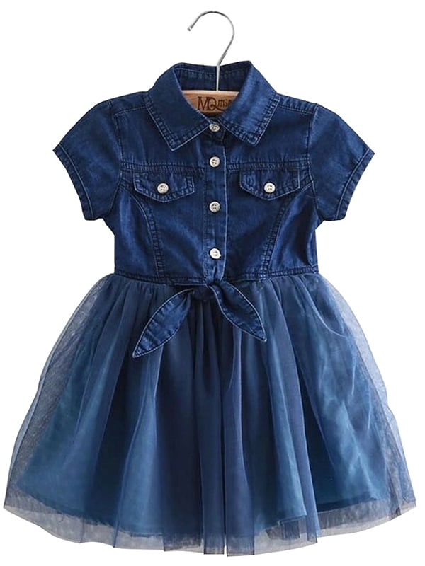 denim tutu dress