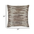 thumbnail image 5 of Benjara Nely 22 Inch Accent Pillow Set of 4, Handwoven Abstract Design, Ivory Brown, 5 of 5