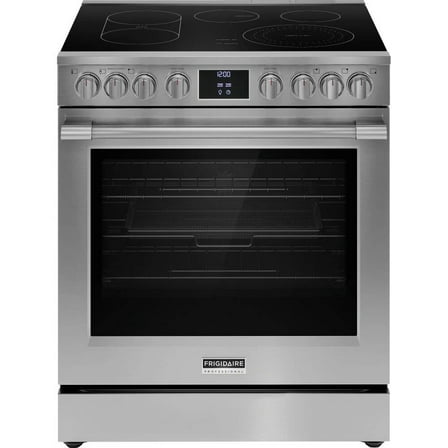 FRIGIDAIRE 30 Inch Slide-In Electric Range with 5 Elements Stainless Steel PCFE3080AF