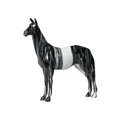 thumbnail image 4 of Escultura de caballo, artesanía, figura decorativa para escritorio, entrada, sala de estar Gris grande, 4 of 8