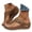 Brown, variant on RotHome Thong Sandals for Women Casual Arch Support Slip On Buckle Strap Slippers Womens Flip Flops for Summer Beach Sandals Waterproof Leather Shoes